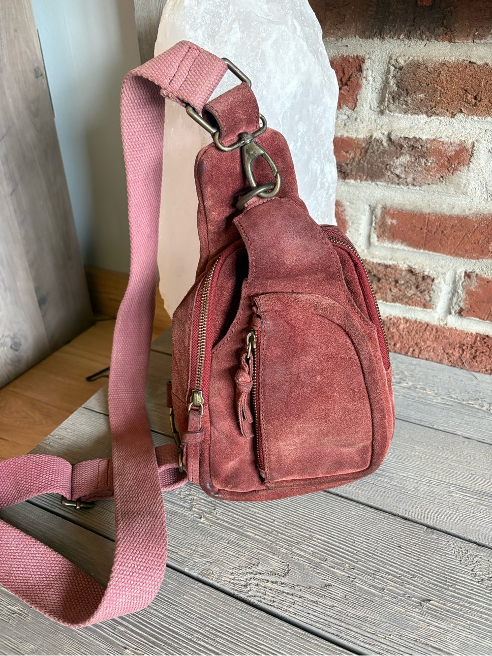 Free People Hudson Suede Sling Bag